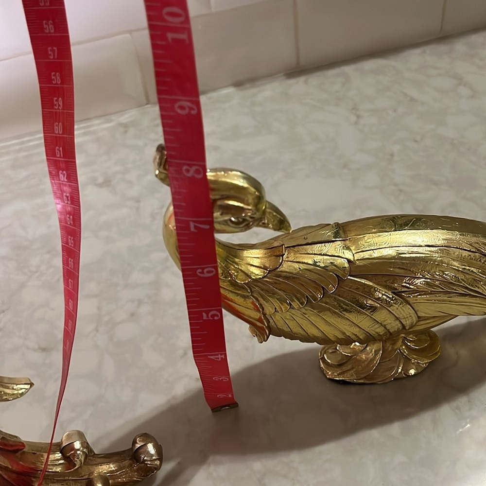 Vintage Syroco Gold Pheasant Peacock Mid Century Birds, Statues, Figurines - Picture 14 of 14